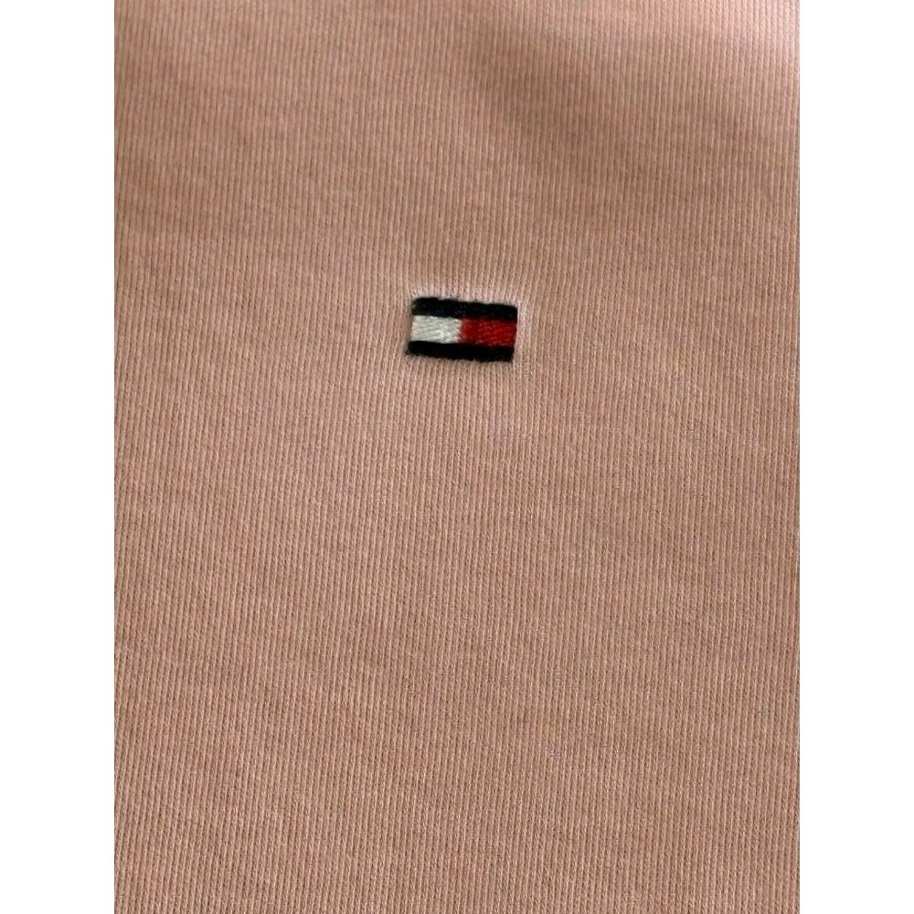 Tommy Hilfiger Polo Shirt Size S Mens Pink Preppy Short Sleeve Flag Classic‎ Fit - Picture 14 of 15